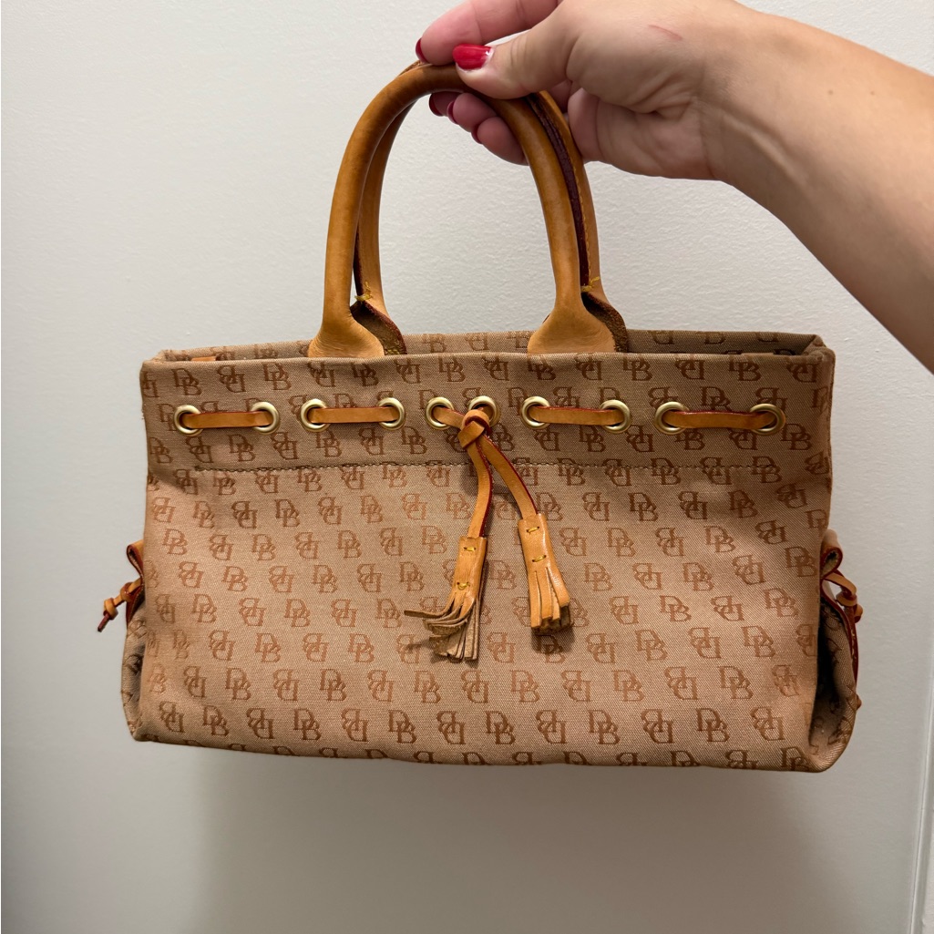 Vintage Dooney & Bourke Tassel Purse - 90âs Brown Leather